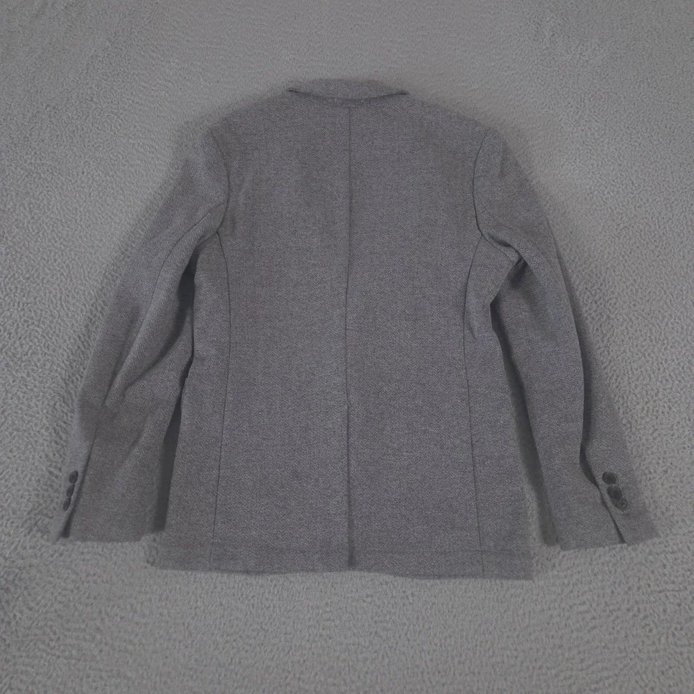 Goodfellow & Co Blazer Mens S Gray Cotton Blend Textured Surgeons Cuff Jacket